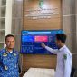 Pemantauan penggunaan internet gratis desa melalui kantor diskominfo perstik Kutim.