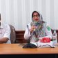 melakukan kembali sosialisasi pungli di Kantor Dinas Kependudukan dan Catatan Sipil (Disdukcapil) Kutim, Kamis (3/5/2023).
