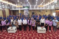 Sebanyak 60 peserta yang mengikuti pelatihan dasar pemandu wisata, Kepala Dispar Kutim Nurullah resmi menutup kegiatan yang dilaksanakan di Hotel Royal Victoria, Sangatta, Rabu (23/5/2023).